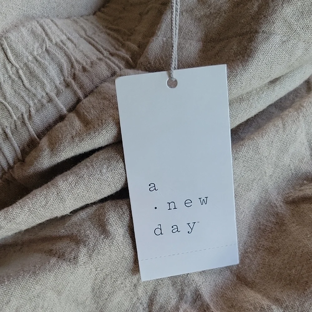 a new day Men's Tan Wide-Leg Chinos